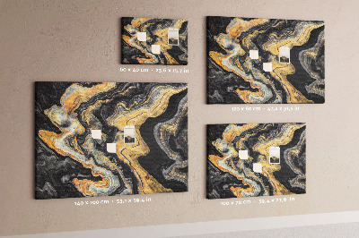 Pin board Gold marble abstract