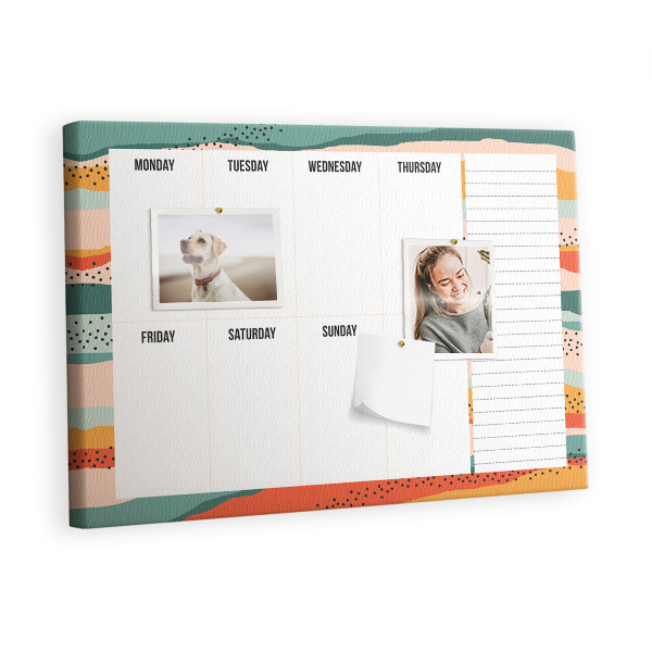 Pin board Retro organizer