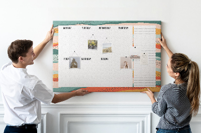 Pin board Retro organizer