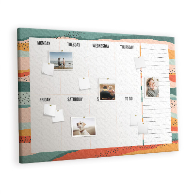 Pin board Retro organizer