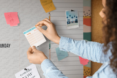 Pin board Retro organizer