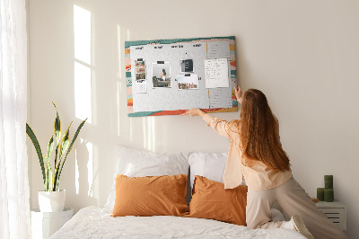 Pin board Retro organizer