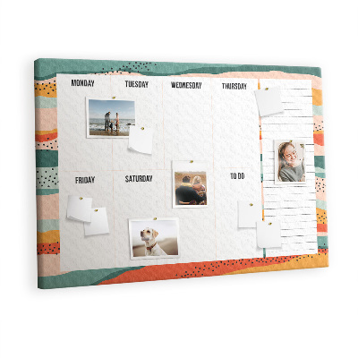 Pin board Retro organizer