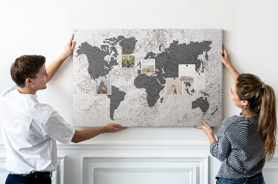 Pin board Map of the world