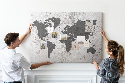 Pin board Map of the world