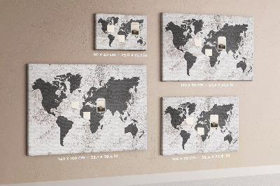 Pin board Map of the world