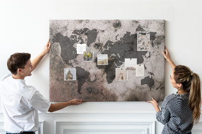 Pin board Map of the world