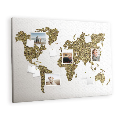 Pin board World map