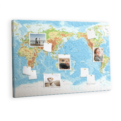 Pin board Pacific view map