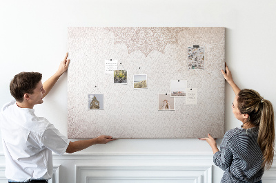 Memo cork board Decorative pattern