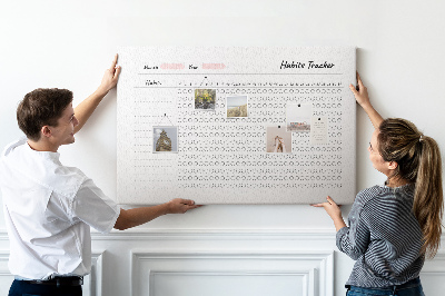 Memo cork board Habits Tracker