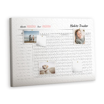 Memo cork board Habits Tracker