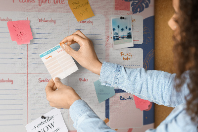 Memo cork board Modernistic planner