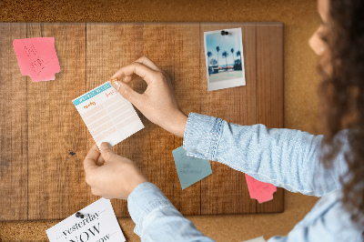 Decorative corkboard Wooden boards