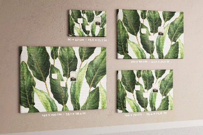 Cork board Palm leaves