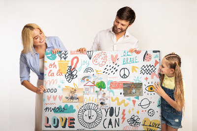 Cork board Hand drowings