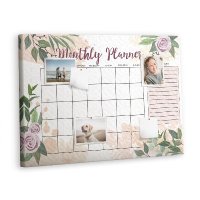 Cork board Rose planner