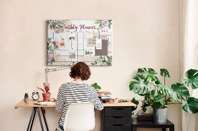 Cork board Rose planner