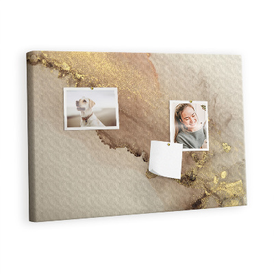 Cork board Gold marble