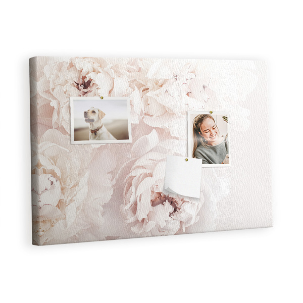 Pin board Peony flowers