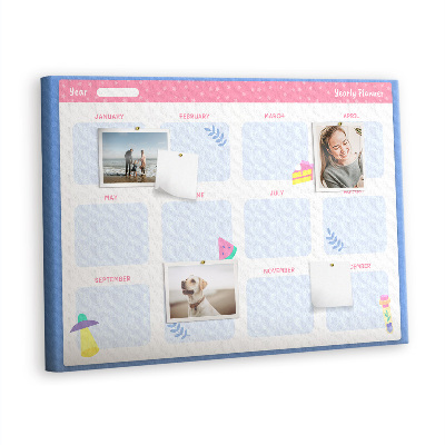 Pin board Planner time monthly