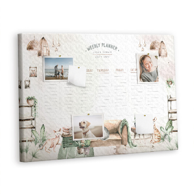 Pin board Cozy home planner