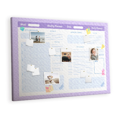 Pin board Pink yearly planner