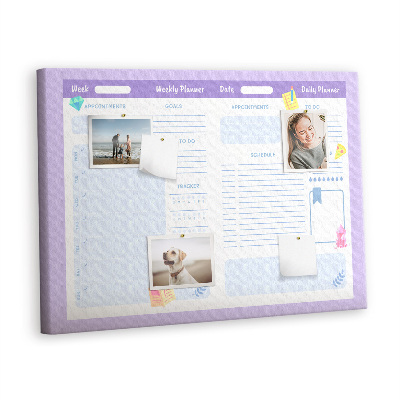 Pin board Pink yearly planner