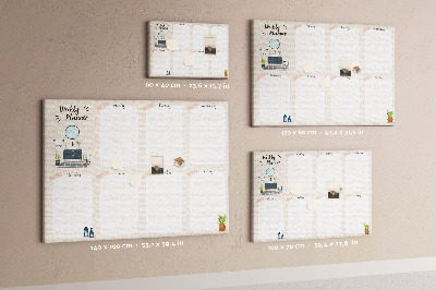 Pin board Weekly planner