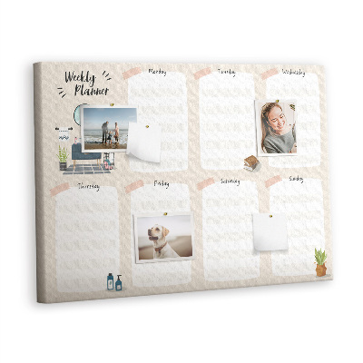 Pin board Weekly planner