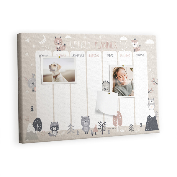 Pin board Animals planer