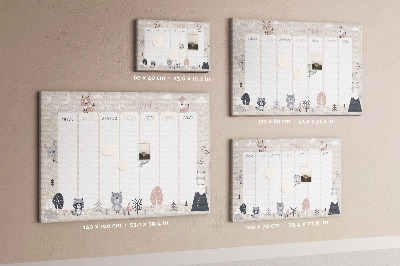 Pin board Animals planer