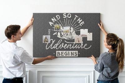 Pin board Adventure quote