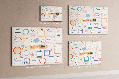 Pin board Colorful vision board