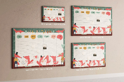 Pin board Kids weekly planner