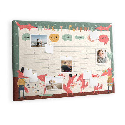 Pin board Kids weekly planner