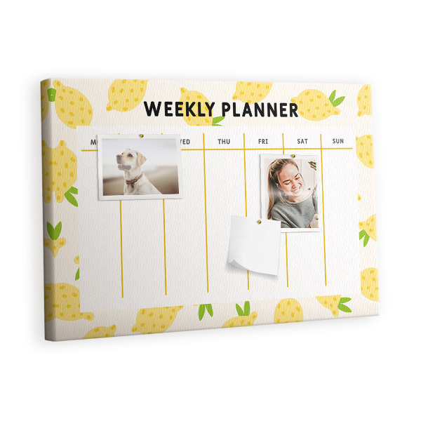 Pin board Lemon planner