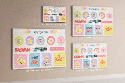 Pin board Girly school planner