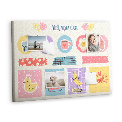 Pin board Girly school planner