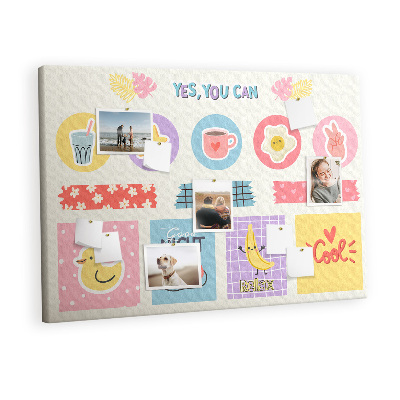 Pin board Girly school planner