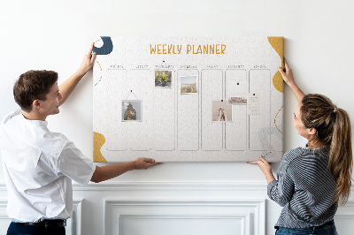 Pin board Weekely planner