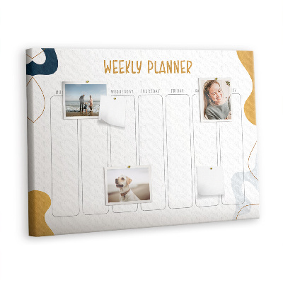 Pin board Weekely planner