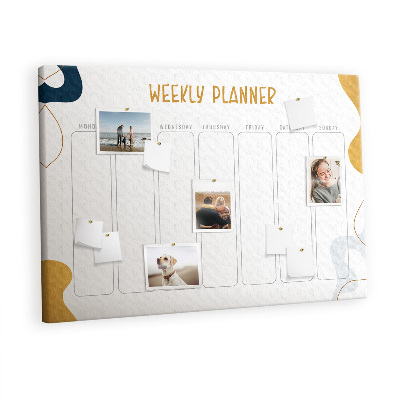 Pin board Weekely planner