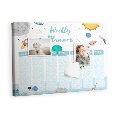 Pin board Galaxy kids planner