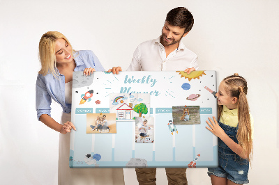 Pin board Galaxy kids planner