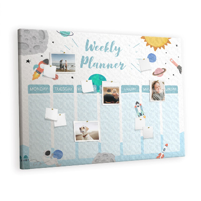 Pin board Galaxy kids planner