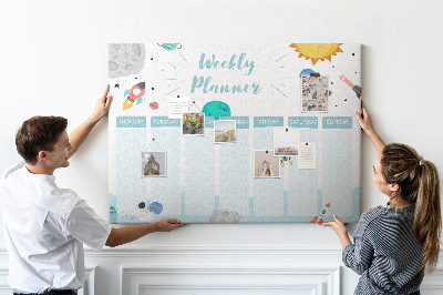 Pin board Galaxy kids planner