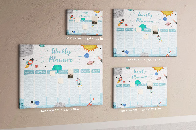 Pin board Galaxy kids planner