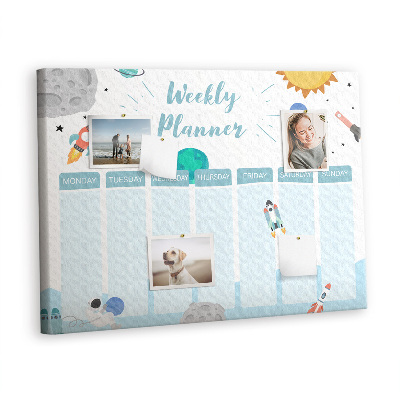 Pin board Galaxy kids planner