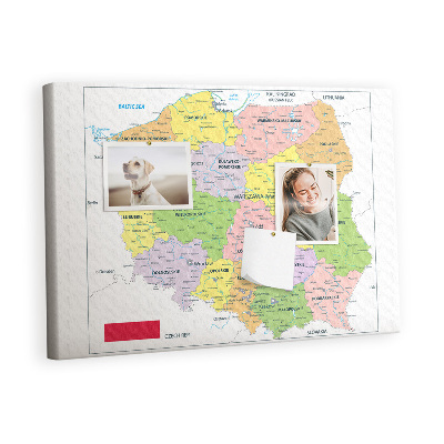 Pin board Poland Political Map